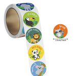 1000 Cute Animal Reward Stickers for Kids Classroom, Motivational Stickers for Teachers & Students, 1 Inch, 16 Styles