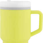 Infantino My 1st Tumbler, Silicone Sippy Cup with Straw & Handle, Spill-Resistant, for On-the-Go, BPA-Free Transition Cup, Lilac