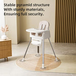 Portable Baby Highchair for Months Infants and Toddlers with 5 Point Harness Convertible Comfortable Seat for Cozy Eating Table Sit Up High Chair and Seats for Sitting Up Back Booster Feeding Chairs