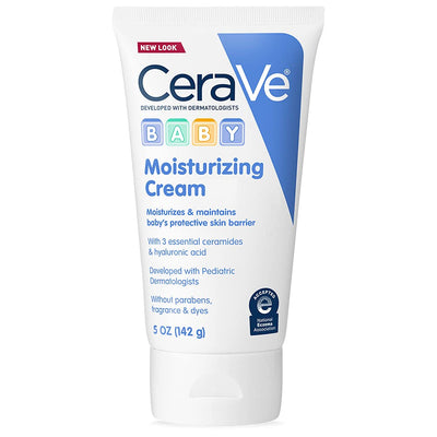 CeraVe Baby Moisturizing Cream tube on a white background