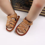Meckior Baby Infant Boy Girl Sandals Newborn Non-Slip Soft Rubber Sole Sandals for Baby Boys Open-Toe Outdoor Casual Summer First Walkers Shoes