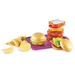 Learning Resources New Sprouts Super Sandwich Set - 29 Pieces, Ages 18+ Months, Pretend Play Food Set, Toddler Picnic and Kitchen Toys
