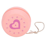 Dioche Yoyo for Kids Beginners, Wooden YoYo with String, Cute Cartoon Pattern Beginner Yoyo Ball Toy, Early Education Teaching Toy for Kid Child