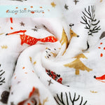 upsimples Baby Swaddle Blanket Unisex Swaddles Wrap Soft Silky Muslin Neutral Receiving Blankets for Boys and Girls, Large 47 x 47 inches, Set of 4 - Fox/Elephant/Giraffe/Dinosaur