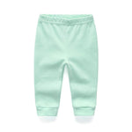 Unisex Newborn Baby Cotton 3-Pack Pants Embroidery Pringting Casual Leggings 0-24 Months for Boys and Girls Multicoloured