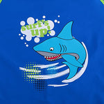 TFJH E Swimsuits for Boys UPF 50+ UV Sun Protective Swimming Custumes Fish Navy Long 116/122