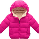 Toddler Baby Hooded Down Jacket Boys Girls Kids Thicken Warm Winter Coat Outerwear 1-7t