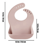 PandaEar 6-in-1 Stainless Steel Baby Feeding Set | Divided Suction Plate, Bowl, Sippy Cup with Straw, Bib, Spoon & Fork | BPA-Free Toddler Feeding Essentials for Self-Feeding (Pink)