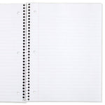 Mead Spiral Notebook, 6 Pack, 1 Subject, Wide Ruled Paper, 7-1/2" x 10-1/2", 70 Sheets per Notebook, Colors Will Vary (930201-ECM25)