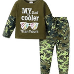 Kucnuzki Toddler Boy Clothes - 2T-3T Boys Long Sleeve Letter Print Shirts & Sweatshirts - Pants Set - Fall Winter Boutique Clothes