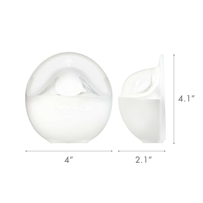Boon Trove Silicone Manual Breast Pump - Passive Milk Collector - Hands Free Breast Pump for Nursing - Breastfeeding Essentials - 1 Count