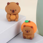 2 PCS Kids Pencil Sharpeners, Cartoon Capybara Sharpener Small, Cute Pencil Sharpeners, Manual Sharpening for Students Teachers Office - Kawaii Birthday Gifts