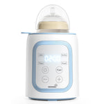 Baby bottle warmer with digital display on a white background