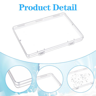 8 Pcs Clear Flat Breast Milk Freezer Storage Organizer, Space Saving Breastmilk Freezer Tray for Breastfeeding Bag Organization, Reusable Breastmilk Storage Containers, 7.48 x 5.11 x 0.67 in