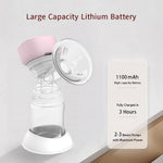 4 Modes and 12 Levels LED Display Rechargeable Electric Breast Pump with Painless Breast Soak Silicone Flange,Anti-Backflow Non-Spill Low Noise Portable Breastfeeding Pump with 10 Milk Storage Bags