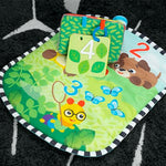 Baby Einstein Discovery Garden Tummy Time Mat & Mirror, Ages 0-6 Months, Multisensory