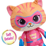 Just Play Disney Junior SuperKitties 7-inch Small Plush Stuffed Animal, Ginny, Kitten, Kids Toys for Ages 2 Up