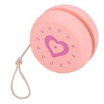Dioche Yoyo for Kids Beginners, Wooden YoYo with String, Cute Cartoon Pattern Beginner Yoyo Ball Toy, Early Education Teaching Toy for Kid Child