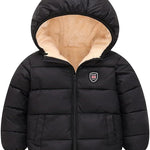 Baby Boys Girls Toddlers Winter Coats Puffer Jacket Hooded Down Snow Jacket Coat Outerwear
