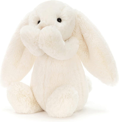 Jellycat Bashful Cream Bunny Stuffed Animal, Medium 12 inches | Rabbit and Bunny Plush Toy | Classic Children's Gift