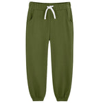 Bumeex Toddler Boys Sweatpants Joggers Pants Little Kids 3 Pack Cotton School Fashion Cinched Hem Jogging Sweat Pants Outfits Clothes with Pockets Trousers Black/Grey/Olive 5t