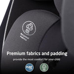 Maxi-Cosi Pria Max+ All-in-One Baby Convertible Car Seat, Rear Facing, Forward Facing Infant Toddler Booster, Easy Latch Install, Magnetic Buckle, Adjustable Harness, Cup Holders, Sea Shadow