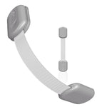Baby Proofing Child Safety Locks (2 Pack) by Skyla Homes - The Safest, Quickest and Easiest 3M Adhesive Cabinet Latches, No Screws & Magnets, Multi-Purpose for Furniture, Kitchen, Ovens, Toilet Seats