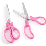Kids Scissors, 5.9" Blunt Tip Child Safety Scissors for Kids, Ergonomic Comfort Handles for Toddlers, Children, Small School Students, Craft Cutting Paper(Pink)