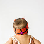 Baby Bling 2PK PRINT SOLID KNOTS: basketball + royal