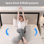 Elehealthy Pregnancy Pillow Maternity Pillow for Side Sleeping Soft Pregnancy Body Pillow for Pregnant Women, Maternity Pillow with Detachable and Adjustable Pillow Cover