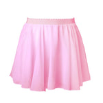 easyforever Kids Girls Basic Chiffon Pleated Pull-on Wrap Skirt Skort Ballet Dancewear Daily Casual Outfits Pink P 1-6 Years