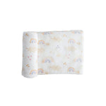 Little Unicorn – Rainbows & Raindrops Deluxe Swaddle | Single | 100% Rayon Muslin from Bamboo | Super Soft | Newborns and Infants | Large 47” x 47” | Machine Washable