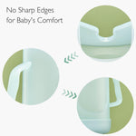 Momcozy Squeeze Pouch Holder for Food Pouches and Drink Boxes, Baby Pouch Holder Allows Baby to Self-Feed and Avoid Messes, Baby Food Pouch Holder Handle is Easy to Grip, Comfortable, Green