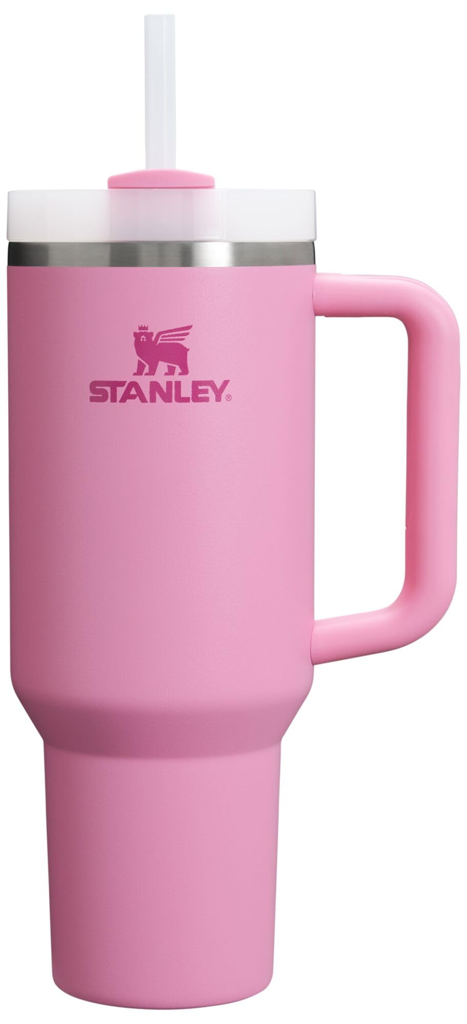 Stanley Quencher H2.0 FlowState Stainless Steel Vacuum Insulated Tumbler with Lid and Straw for Water, Iced Tea or Coffee, Smoothie and More, Rose Quartz 2.0, 30 OZ / 0.89 L