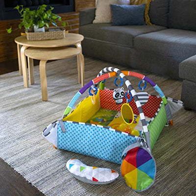 Baby Einstein Patch's 5-in-1 Color Playspace Activity Play Mat & Ball Pit Gym with Music, Age Newborn+