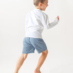 RUGGEDBUTTS Boys Classic Gingham Swim Trunks - UPF 50+ Sun Protection Fashion Swim Trunks