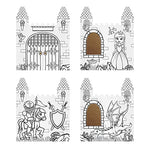 Bankers Box at Play Color in Castle Playhouse, Cardboard Playhouse and Life Size Craft Activity for Kids and Families