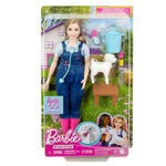 Barbie Careers Playset, 65th Anniversary Farm Veterinarian Set with Blonde Vet Fashion Doll & 10 Accessories Including Lamb with Moving Ears