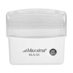 Maxxima LED Night Light with Dusk to Dawn Sensor - Featuring 25 Lumens, Plug in, Ideal for Bedrooms, Bathrooms, Basements, Hallways, and Senior Living, Cool Light - 2 Pack