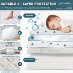 UNILIBRA Queen Mattress Protector Waterproof, Deep Pocket Mattress Pad Cover Fits to 6''-21'', Breathable Hollow Cotton Filling Quilted Mattress Protector for Queen Size