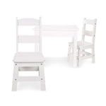 Melissa & Doug Wooden Kids Table & Chairs Set, Montessori, Homeschool Classroom Must Haves, Bedroom Furniture for Boys & Girls 3+
