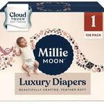 Millie Moon Luxury Diapers - (Size 1 and Count 108)