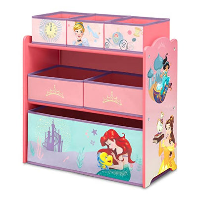 Delta Children Design & Store 6 Bin Toy Storage Organizer, Disney Princess