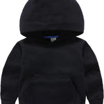 Baby Kids Boy Girl Solid Casual Pocket Hoodie Sweatershirt Long Sleeve Pullover Tops 1-6T