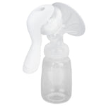 Silicone breast pump on a white background