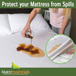 Zippered Queen Mattress Protector (8"-10" Depth) - Bed Bug Waterproof Mattress Cover, Premium Quality Hypoallergenic Encasement White
