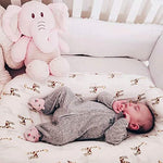upsimples Baby Swaddle Blanket Unisex Swaddles Wrap Soft Silky Muslin Neutral Receiving Blankets for Boys and Girls, Large 47 x 47 inches, Set of 4 - Fox/Elephant/Giraffe/Dinosaur