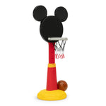 Delta Children Disney Mickey Mouse Plastic Basketball Set - Includes Basketball Hoop, 1 Basketball and Ball Pump, Red/Black
