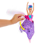 Barbie Dance and Flutter Doll with 2-in-1 Transformation from Dancer to Butterfly with Opening Wings, Purple Hair, Headpiece & Removable Tutu