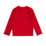 RUGGEDBUTTS® Baby/Toddler Boys Long Sleeve Rash Guard Swim Shirt w/UPF 50+ - Vintage Red, 5